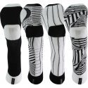 PULL IN Lot de 4 paires de Chaussettes Mixte Coton PACK12 Noir Blanc