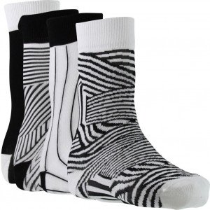 PULL IN 4 paires de Chaussettes Mixte Coton PACK12 Noir Blanc