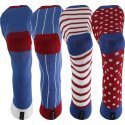 LOT DE 4 Chaussettes Chaussettes Mixte PACK13 Bleu et Rouge