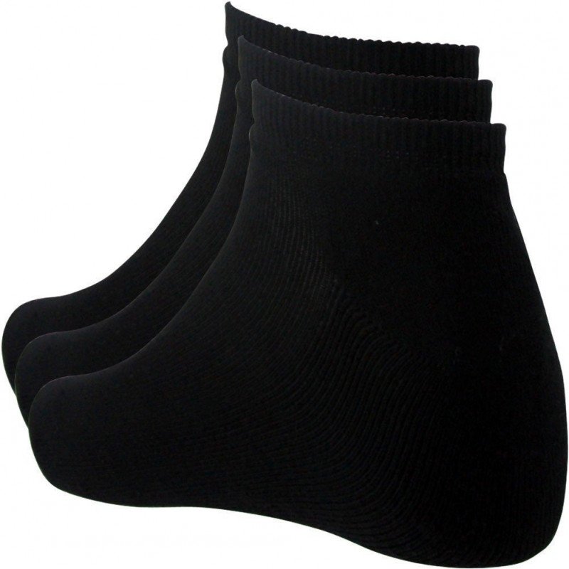 SOCKS EQUIPEMENT Lot de 3 paires de Socquettes Enfant Coton TERRY Noir
