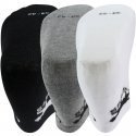 AIRNESS Lot de 3 paires de Socquettes Enfant Coton CORPORATE Blanc Gris Noir