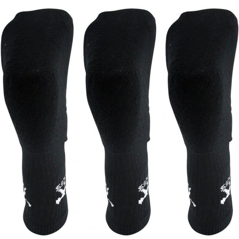 AIRNESS Lot de 3 paires de Chaussettes Enfant Coton CORPORATE Noir