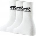 AIRNESS Lot de 3 paires de Chaussettes Enfant Coton CORPORATE Blanc