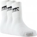 AIRNESS Lot de 3 paires de Chaussettes Enfant Coton CORPORATE Blanc