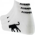 AIRNESS Lot de 3 paires de Socquettes Enfant Coton FOOT Blanc