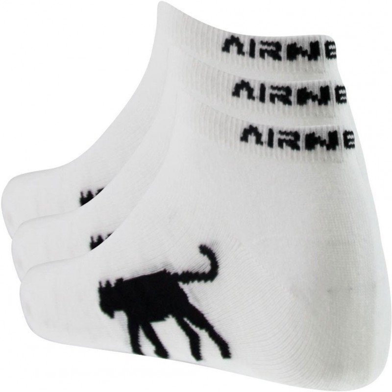 LOT DE 3 Socquettes Chaussettes Enfant Blanc et Noir
