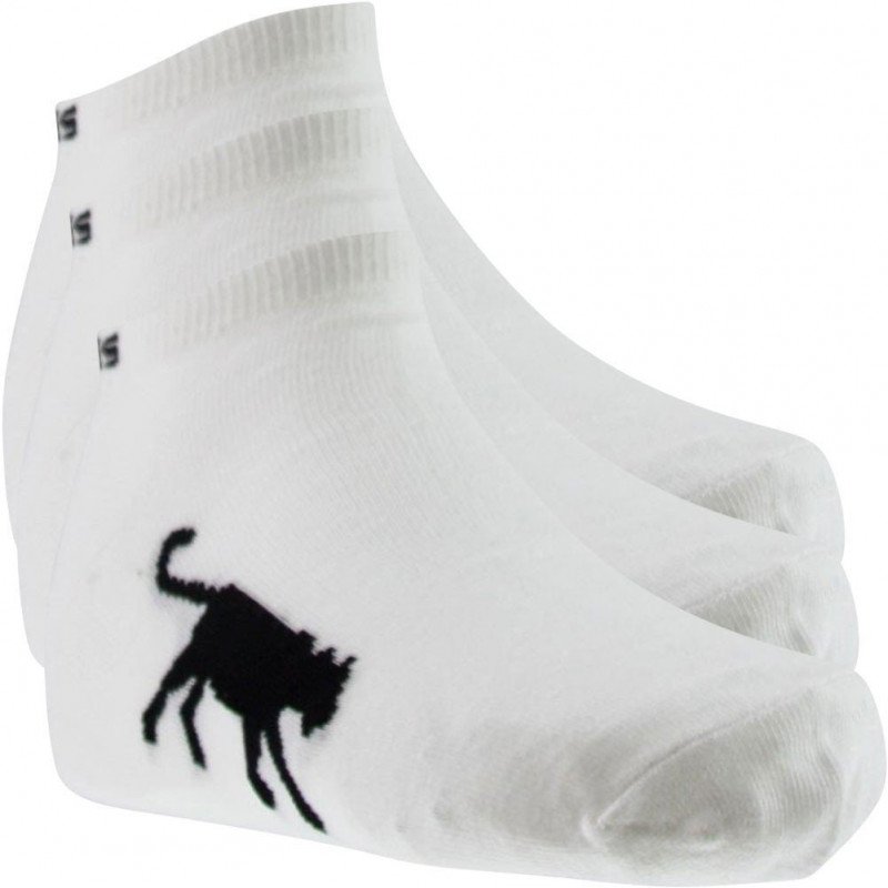 LOT DE 3 Socquettes Chaussettes Enfant Blanc et Noir