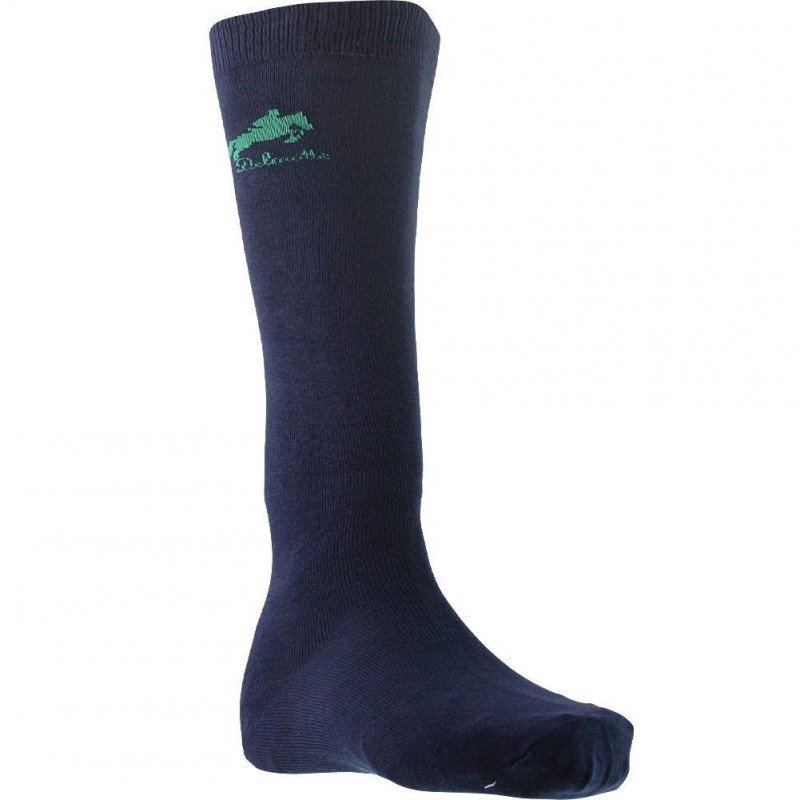 NICOLAS DELMOTTE Chaussettes Hautes Garçon Microcoton CAVALIER Marine