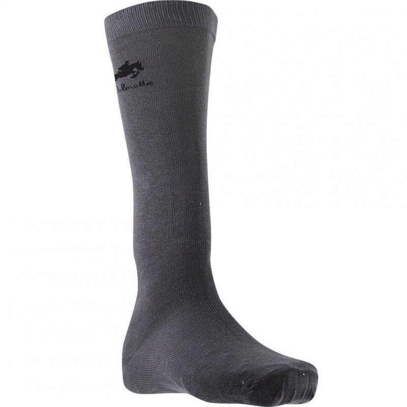 NICOLAS DELMOTTE Chaussettes Hautes Garçon Microcoton CAVALIER Gris