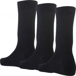 DIM Lot de 3 paires de Chaussettes Homme Coton CONFORT Noir