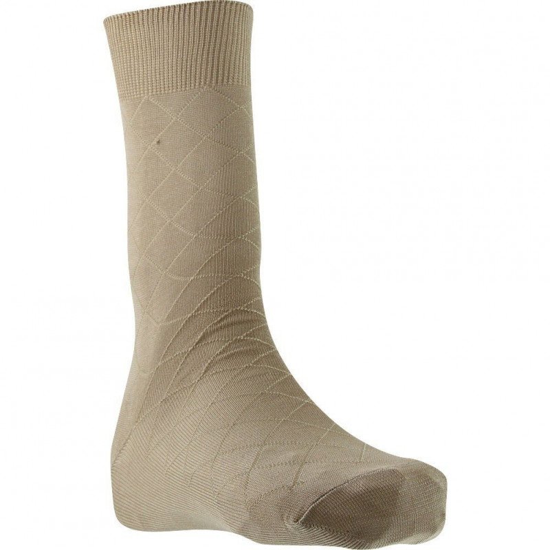 LANDSFORD Chaussettes Homme Fil d'Ecosse LESLOSANGES Beige