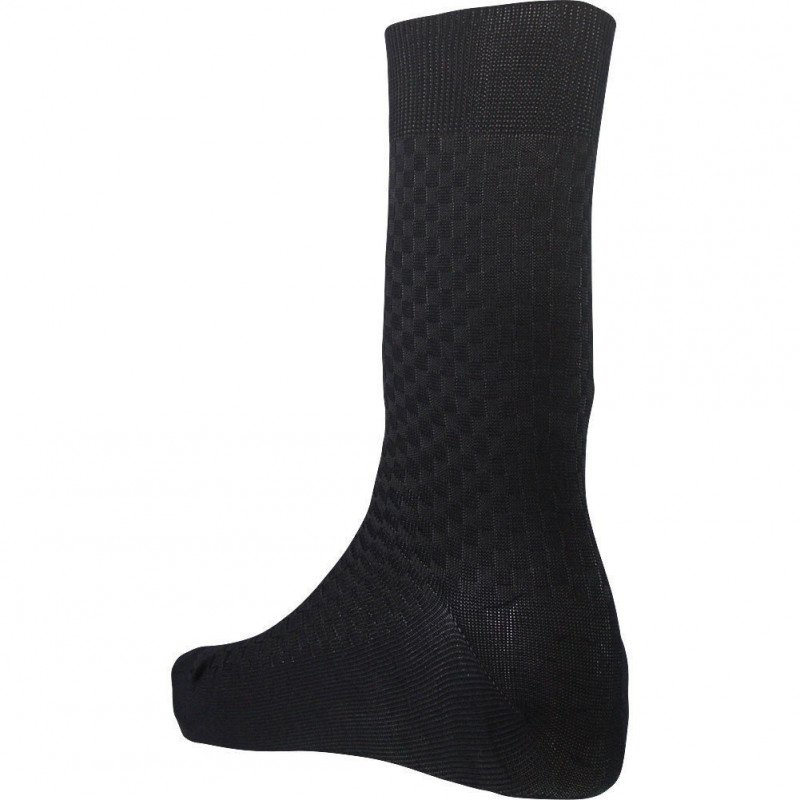 LANDSFORD Chaussettes Homme Fil d'Ecosse UNI CARRE Noir