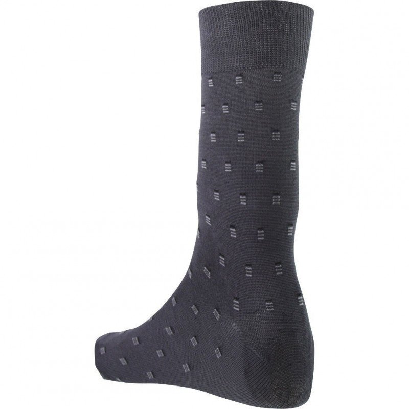 LANDSFORD Chaussettes Homme Fil d'Ecosse PETITSTRAITS Anthracite