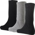 LOT DE 3 Chaussettes Chaussettes Homme TRAVAIL UNIE Gris et Anthracite