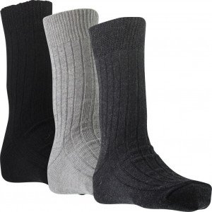 TWINDAY 3 paires Chaussettes Homme TRAVAIL UNIE Nr Souris Anthra