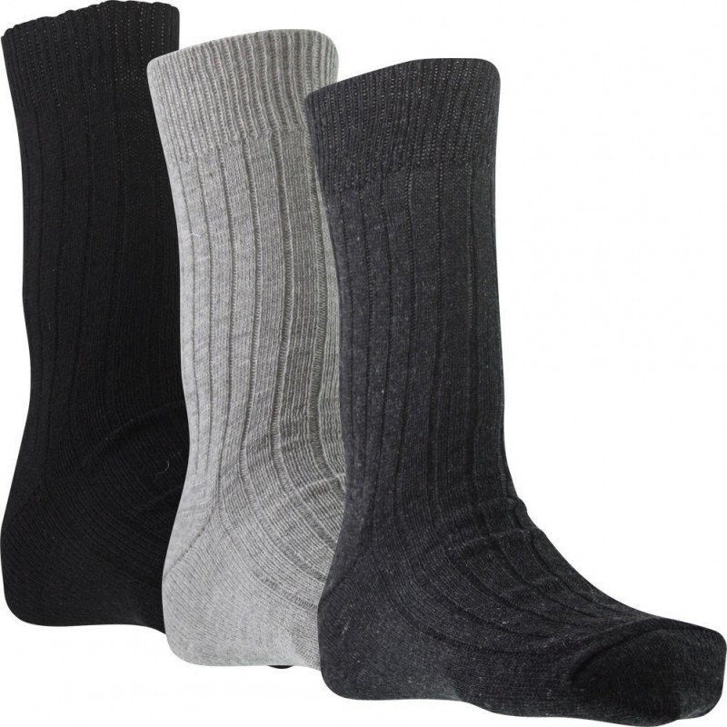 LOT DE 3 Chaussettes Chaussettes Homme TRAVAIL UNIE Gris et Anthracite