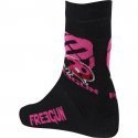 FREEGUN Chaussettes Femme Coton COCCINELLE Noir Fuchsia