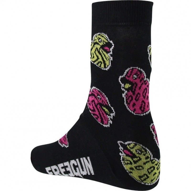 FREEGUN Chaussettes Fille Coton CANARD Noir Jaune