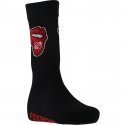 FREEGUN Chaussettes Homme Coton LEVRES Noir Rouge