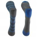 HOM 2 paires de Chaussettes Homme Fil d'Ecosse RAYURES Gris Bleu