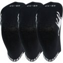 AIRNESS Lot de 3 paires de Socquettes Enfant Coton FOOT Noir