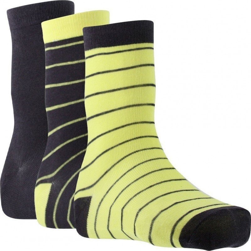 TWINDAY 3 paires Chaussettes Garçon Coton RAYUREUNIE Anthra Jaune