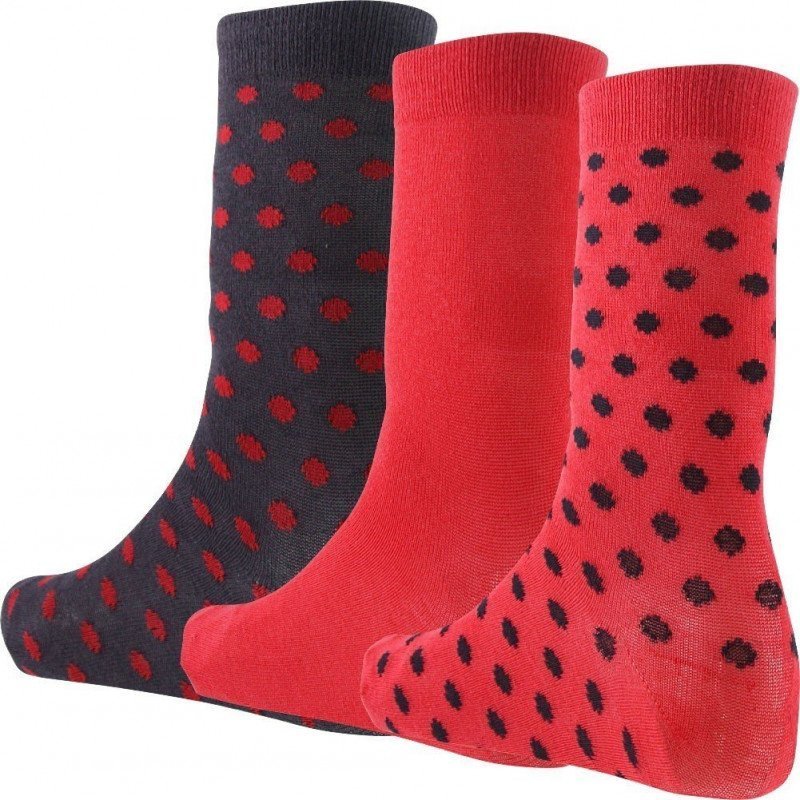 LOT DE 3 Chaussettes Chaussettes Fille Gris et Fuchsia