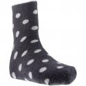 TWINDAY Chaussettes Fille Microfibre FOURRURE POIS Gris