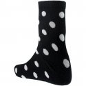 TWINDAY Chaussettes Fille Microfibre FOURRURE POIS Noir