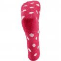 TWINDAY Chaussettes Fille Microfibre FOURRURE POIS Fuchsia