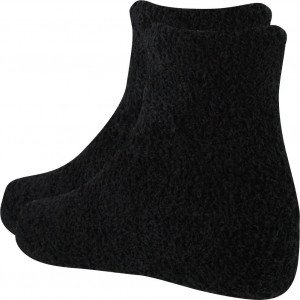 TWINDAY 2 paires Chaussettes Fille Microfibre COLORASSOR Noir