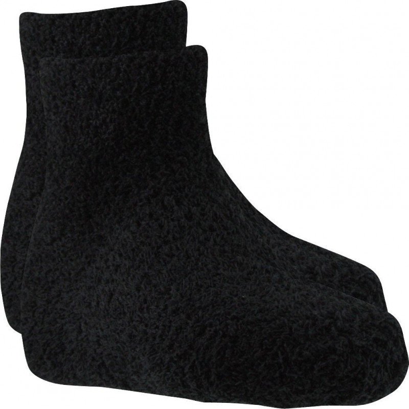 TWINDAY 2 paires Chaussettes Fille Microfibre COLORASSOR Noir