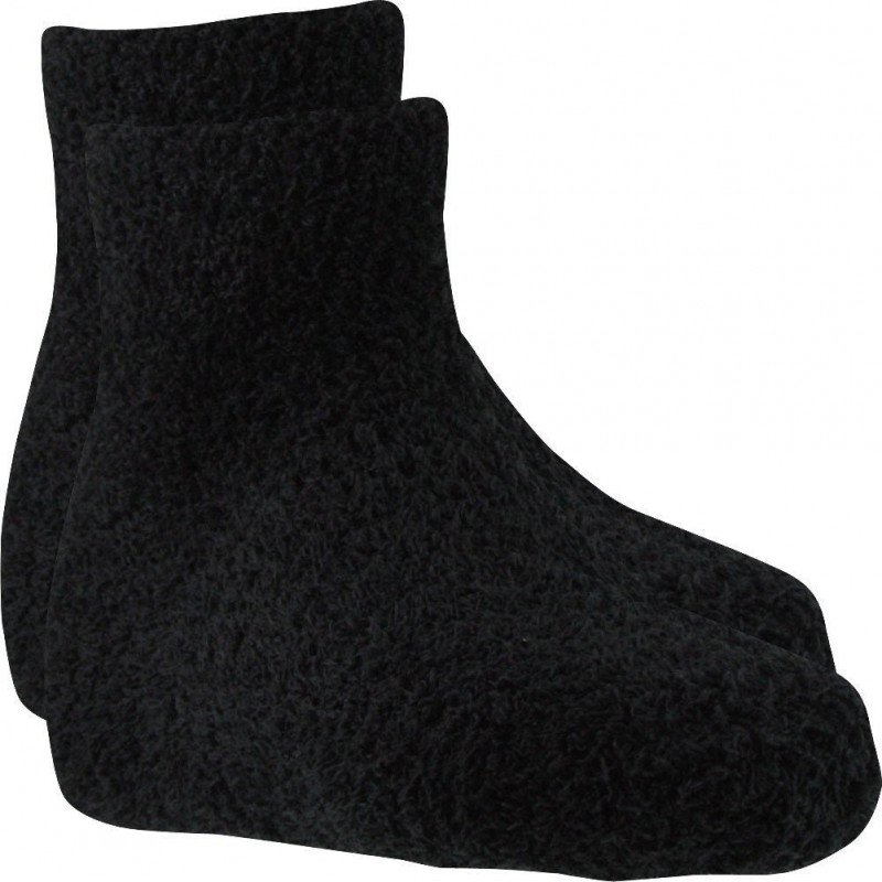 TWINDAY Lot de 2 paires de Chaussettes Fille Microfibre COLORASSOR Noir Noir