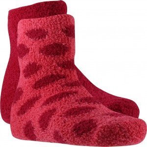 TWINDAY 2 paires de Chaussettes Fille Micro DOUDOUPOIS Rose Fu