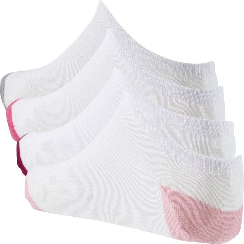 TWINDAY Lot de 4 paires de Socquettes Femme Coton LESBLANCSBIC Blanc Rose Souris