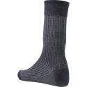 LANDSFORD Chaussettes Homme Fil d'Ecosse LIGNES FINES Gris plomb