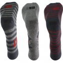TWINDAY 3 paires Chaussettes Garçon Coton PREPPYTEAM Anthra Rouge