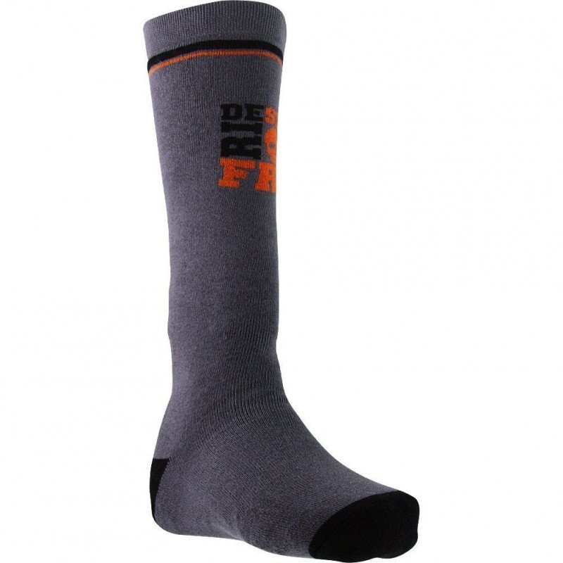 SOCKS EQUIPEMENT Chaussettes Hautes Garçon Coton FREERIDE Gris