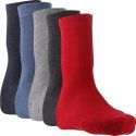 TWINDAY Lot de 5 paires de Chaussettes Garçon Coton LESUNIS Rouge Bleu Gris