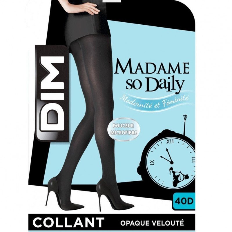 DIM Collant Femme Opaque STYLE VELOUTE Noir 40D