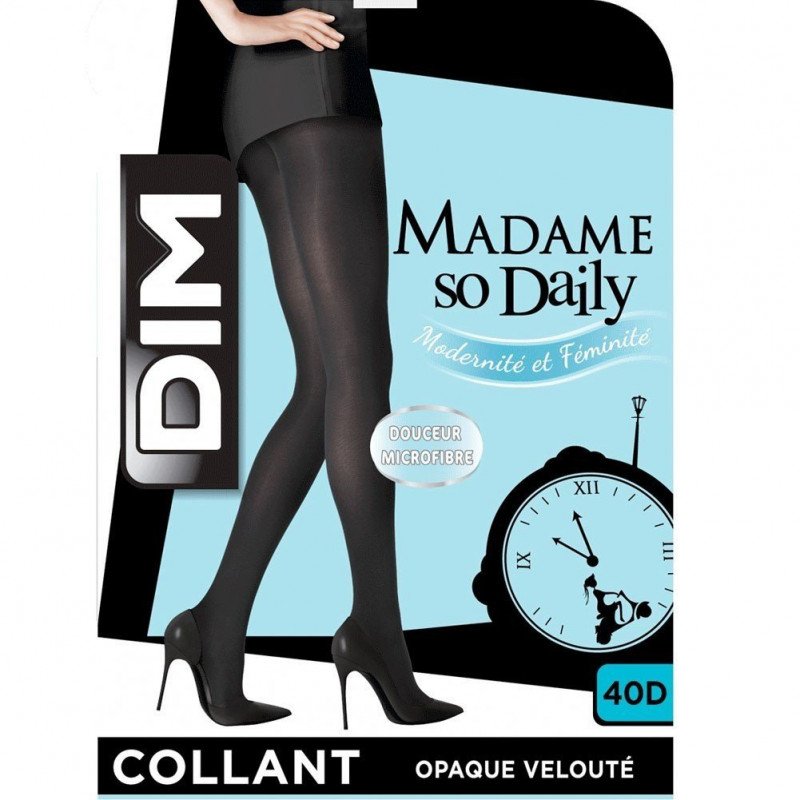 DIM Collant Femme Opaque STYLE VELOUTE Marine 40D