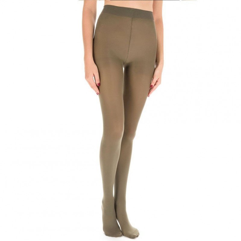 Collants Femme STYLE VELOUTE Vert et Kaki