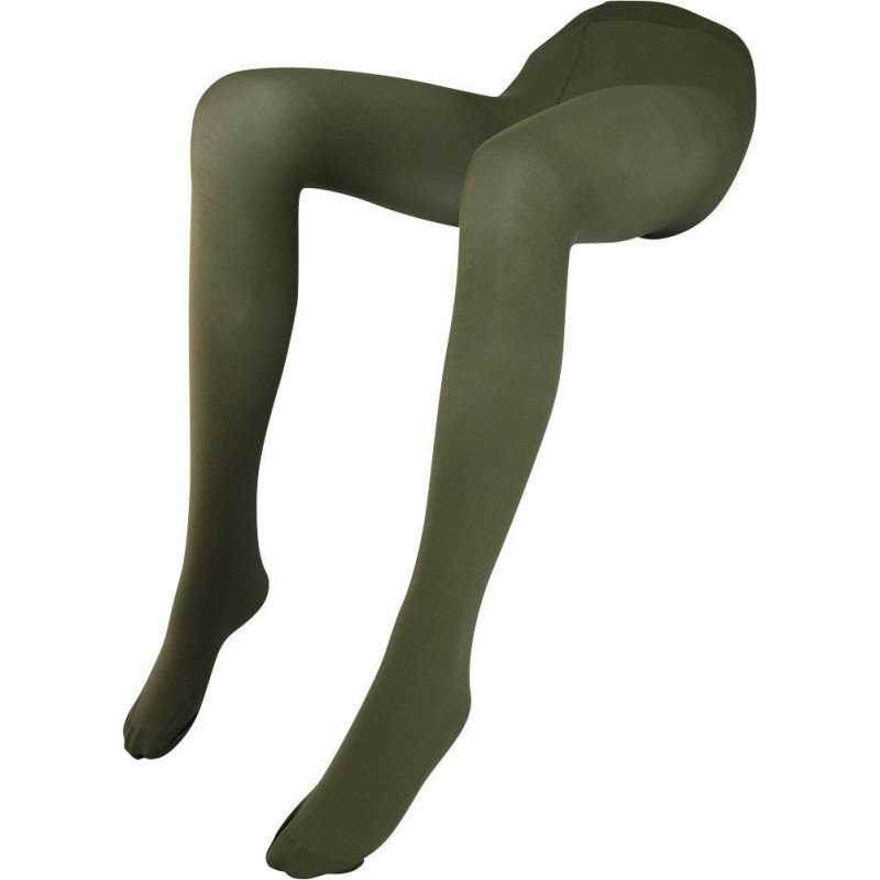Collants Femme STYLE VELOUTE Vert et Kaki