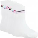 TWINDAY Lot de 10 paires de Chaussettes Femme Microcoton SPORT Blanc