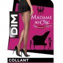 DIM Collant Femme Transparent PLUMETIS FANTAISIE Noir 15D