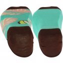 LOT DE 2 Socquettes Chaussettes Mixte LIBIDO Vert et Marron