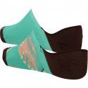 LOT DE 2 Socquettes Chaussettes Mixte LIBIDO Vert et Marron