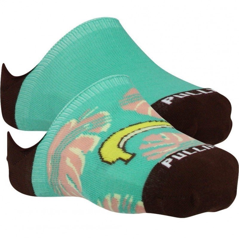 LOT DE 2 Socquettes Chaussettes Mixte LIBIDO Vert et Marron