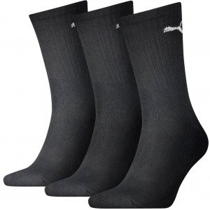 PUMA Lot de 3 paires de Chaussettes Mixte Coton SPORTCREW Noir PUMA Lot de 3 paires de Chaussettes Mixte Coton SPORTCREW Noir
