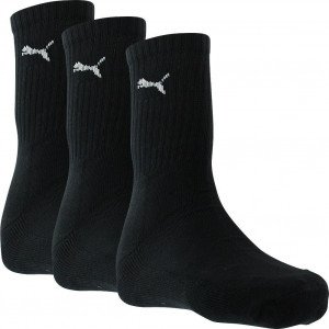 PUMA Chaussettes Crew Sport Pack de 3 - Noir/Blanc